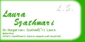 laura szathmari business card